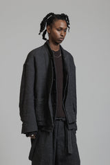 LINEN WOOL LAYERD JACKET