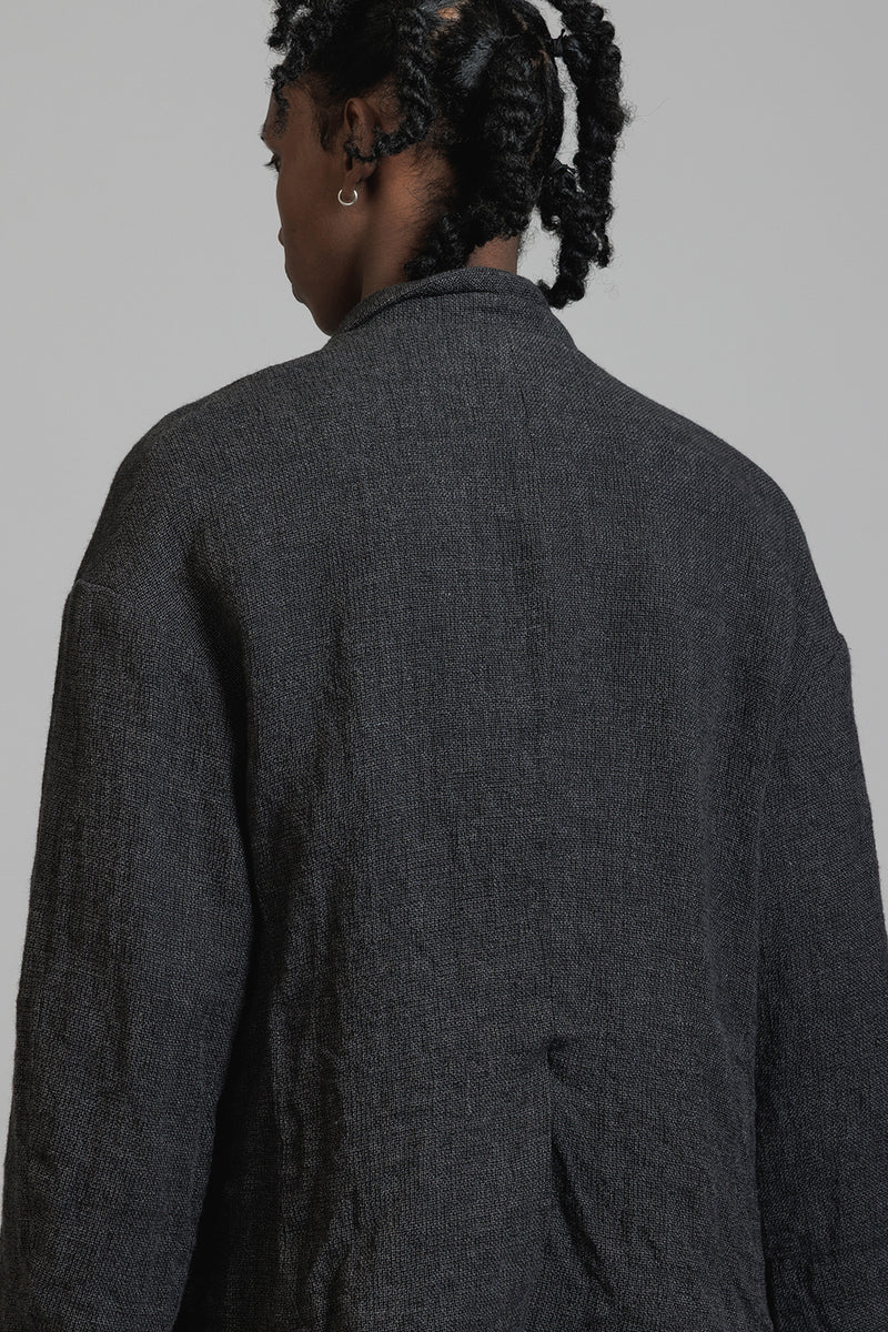 LINEN WOOL LAYERD JACKET