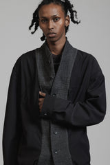 LINEN WOOL LAYERD JACKET
