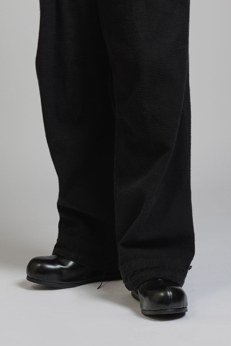 COTTON TWILL BAGGY PANTS
