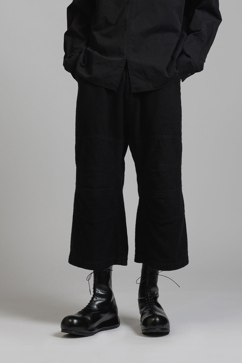 COTTON TWILL DROP CROTCH PANTS