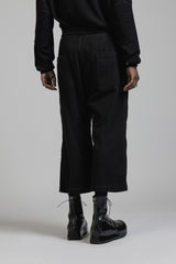 COTTON TWILL DROP CROTCH PANTS