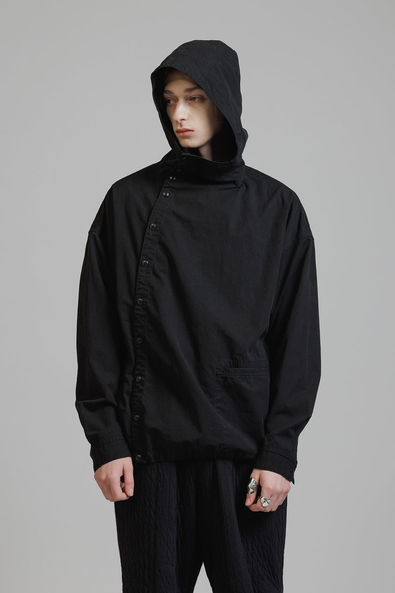 GARMENT DYED HOODED SHIRTS