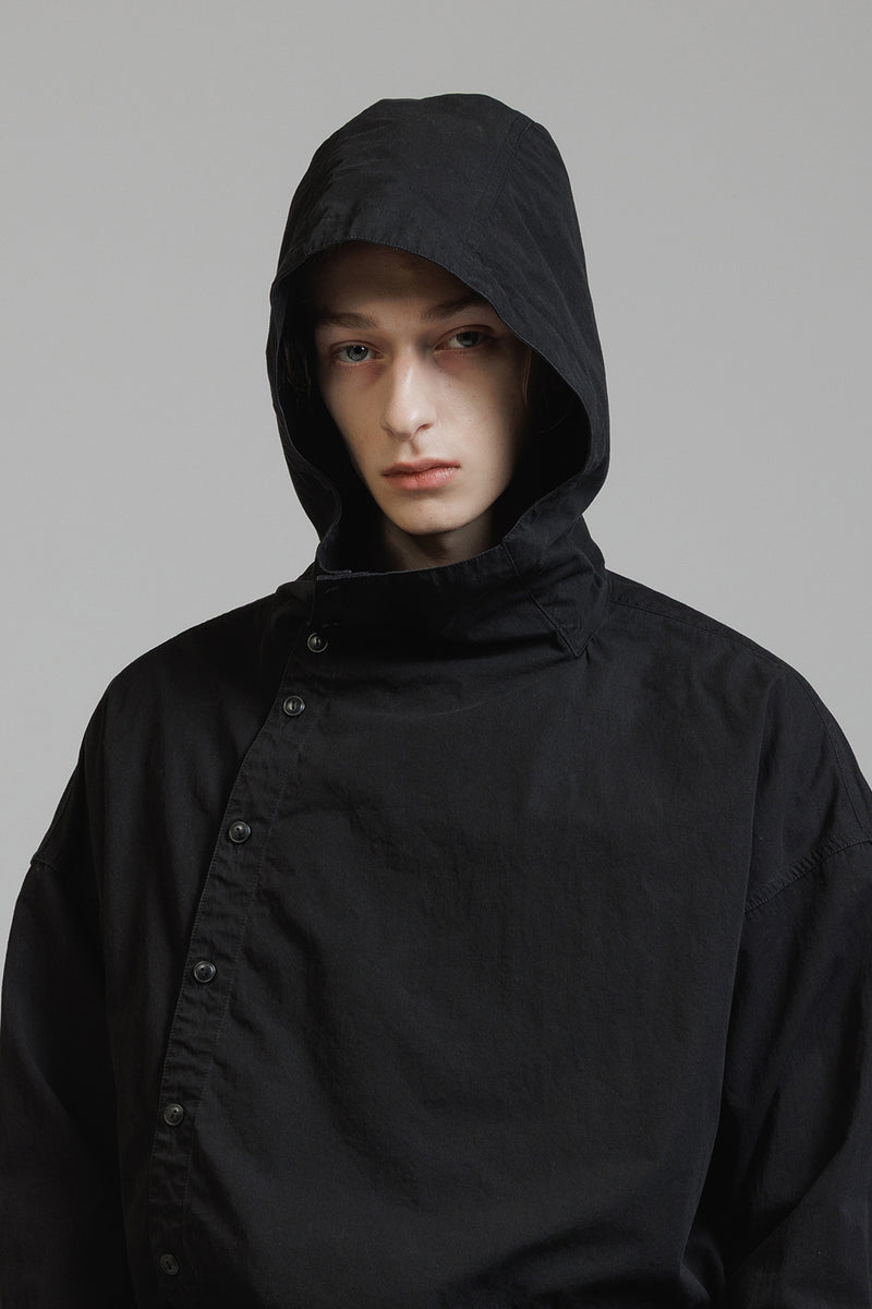 GARMENT DYED HOODED SHIRTS