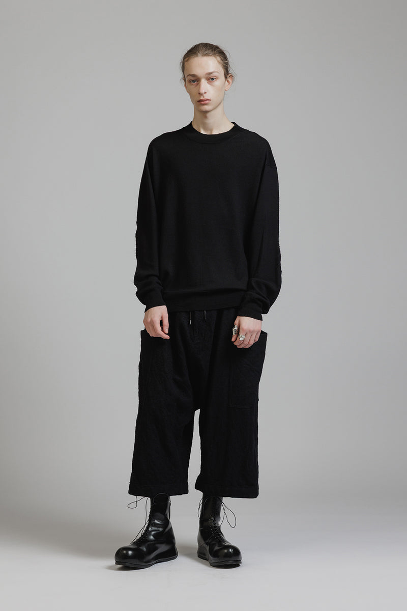 ELBOW PATCH HIGH GAUGE KNIT