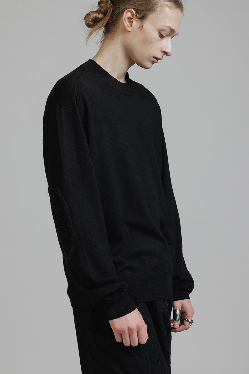 ELBOW PATCH HIGH GAUGE KNIT