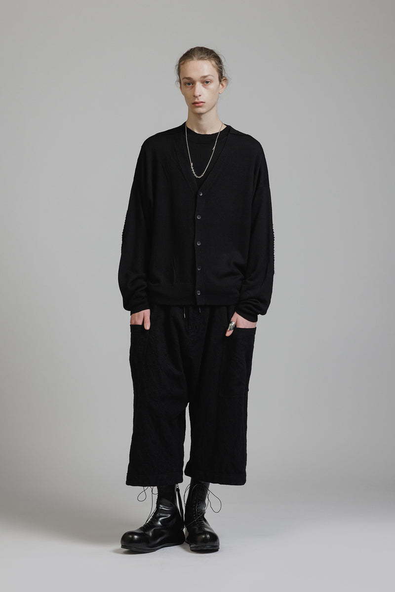 ELBOW PATCH HIGH GAUGE CARDIGAN