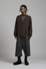 ELBOW PATCH HIGH GAUGE CARDIGAN