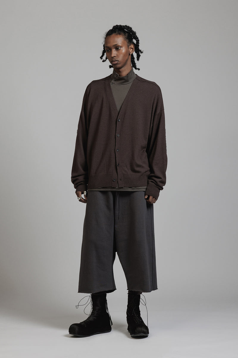 ELBOW PATCH HIGH GAUGE CARDIGAN