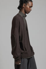 ELBOW PATCH HIGH GAUGE CARDIGAN