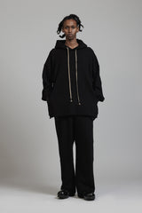 COTTON WOOL SWEAT PARKA
