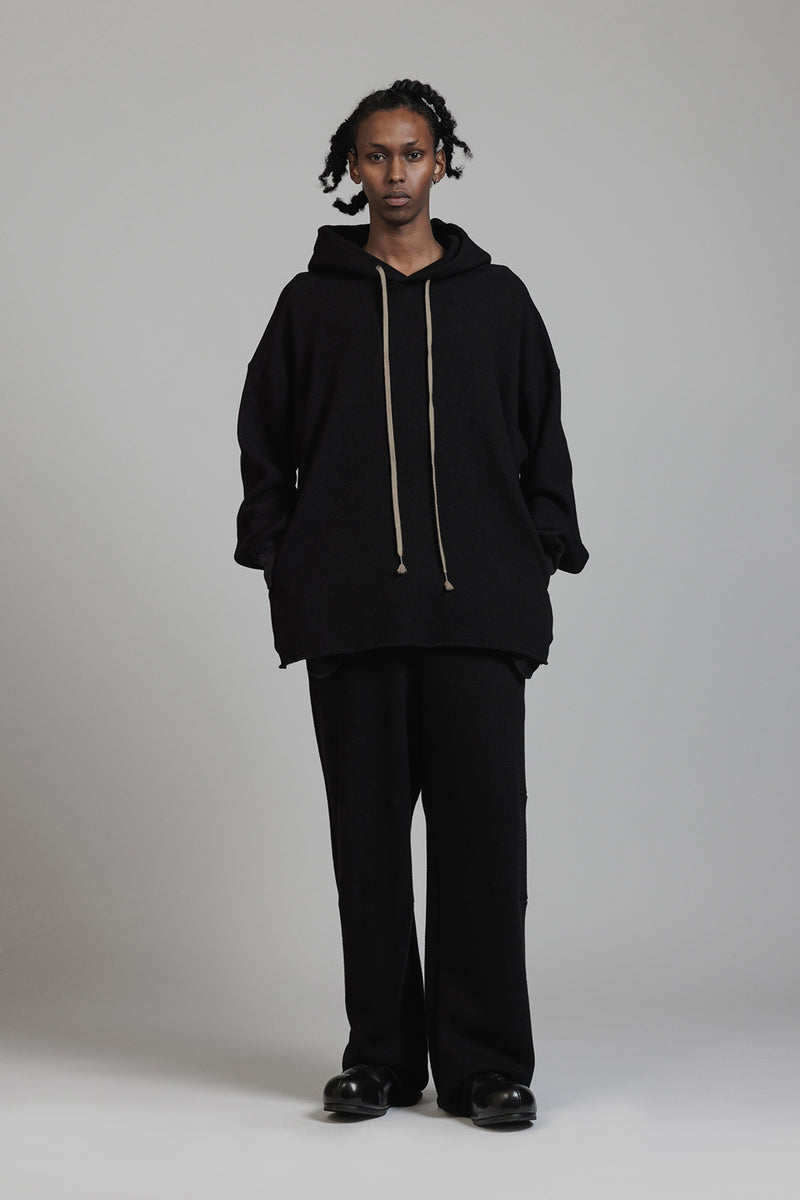 COTTON WOOL SWEAT PARKA