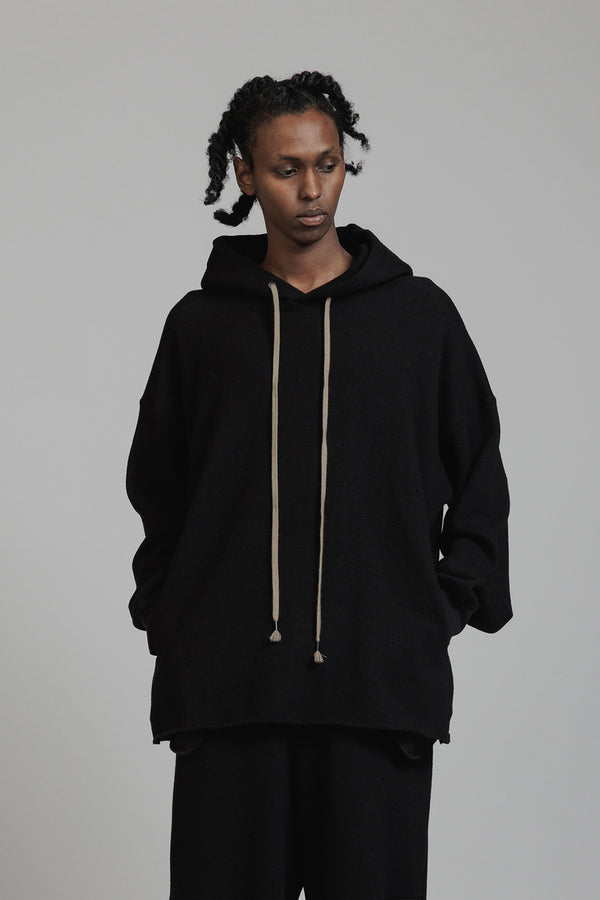COTTON WOOL SWEAT PARKA