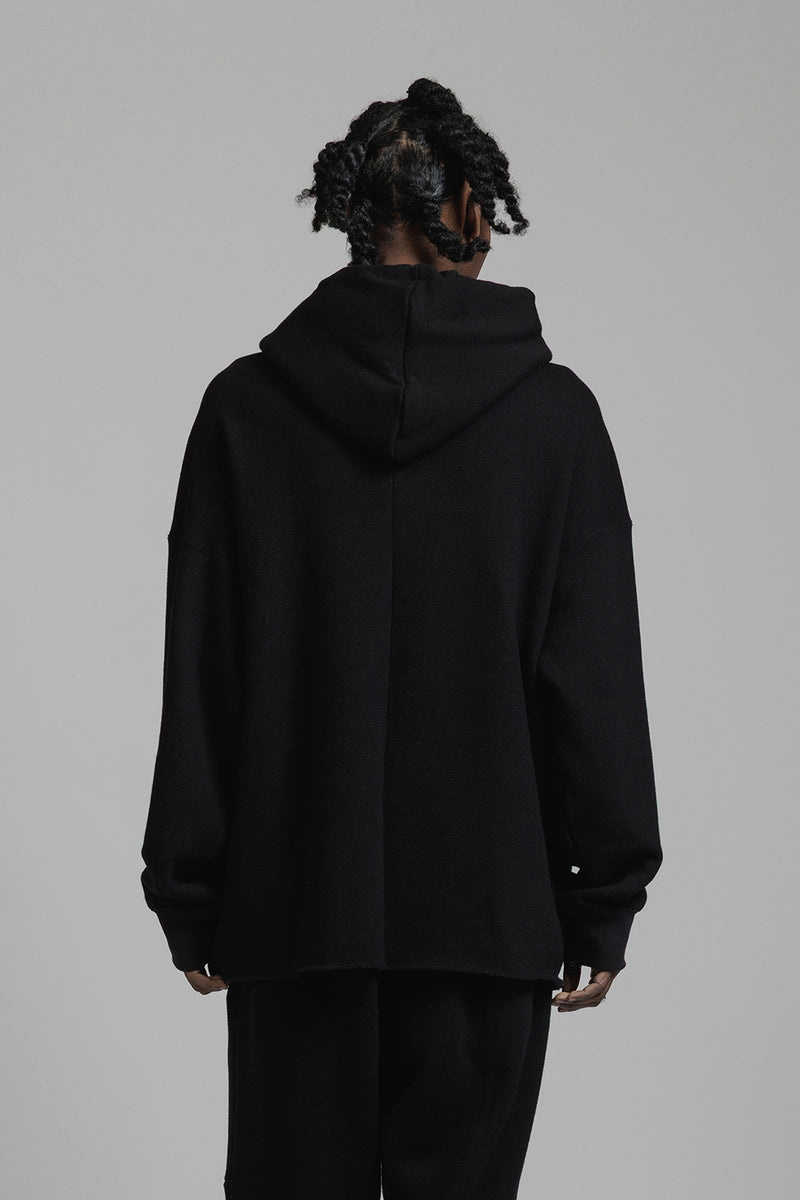 COTTON WOOL SWEAT PARKA