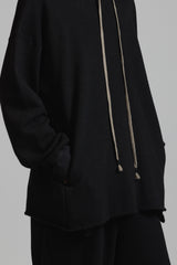COTTON WOOL SWEAT PARKA