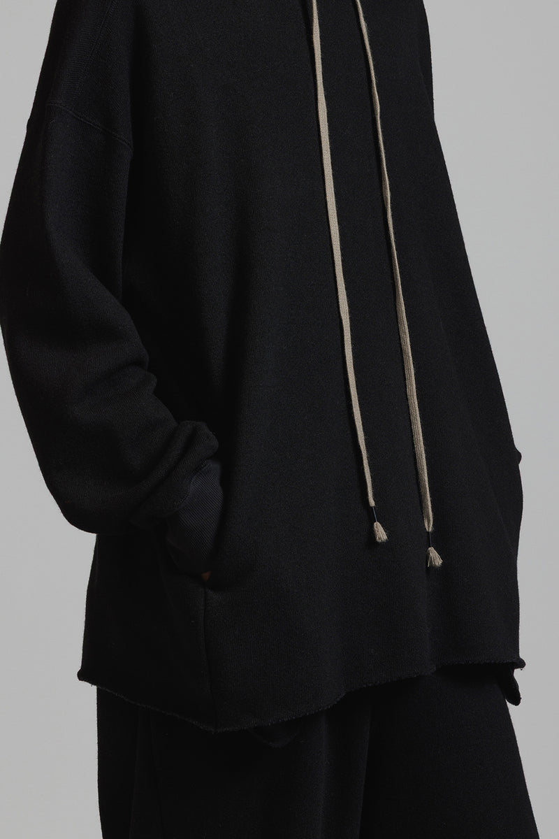 COTTON WOOL SWEAT PARKA