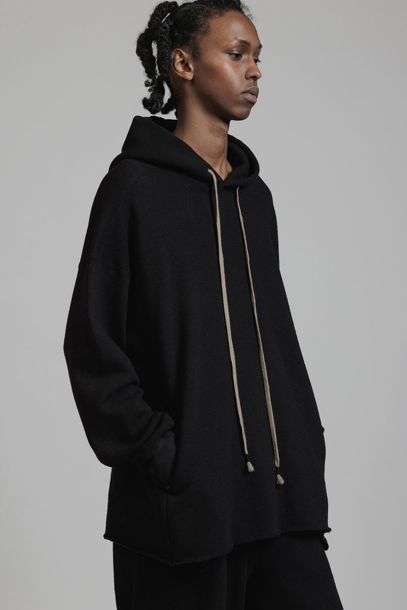COTTON WOOL SWEAT PARKA