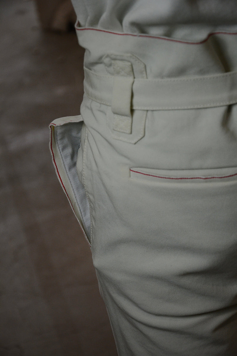 OBJECT DYED SELF-EDGE METRE TROUSERS
