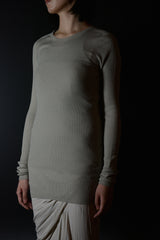 RIBBED ROUND NECK KNIT