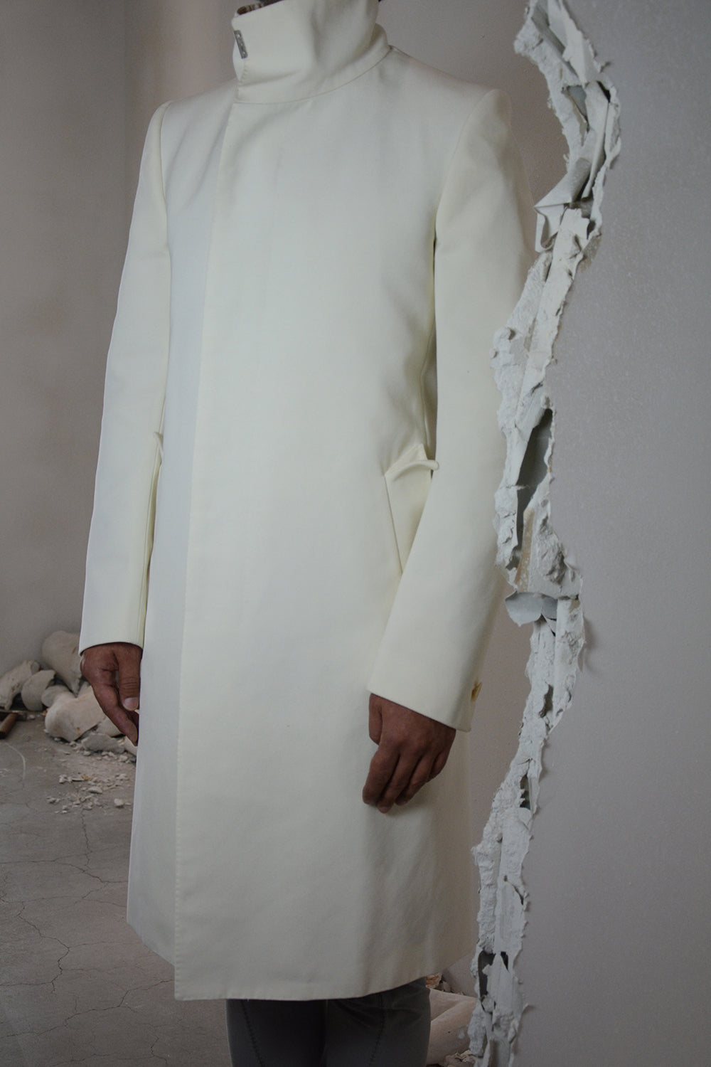 BACK RAGLAN HIGH NECK LINED COAT – Lift Daikanyama
